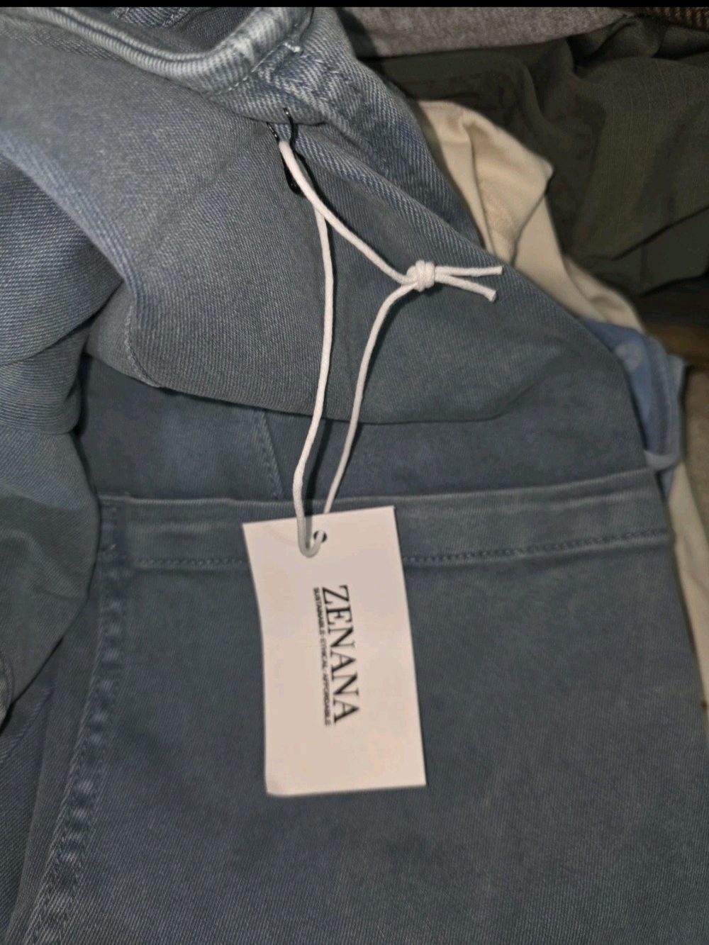 Zenana Outfitters Light Blue Denim Overall Romper - Picture 3 of 5